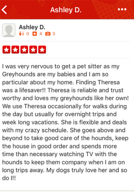 Reviews | The Dog Sitter